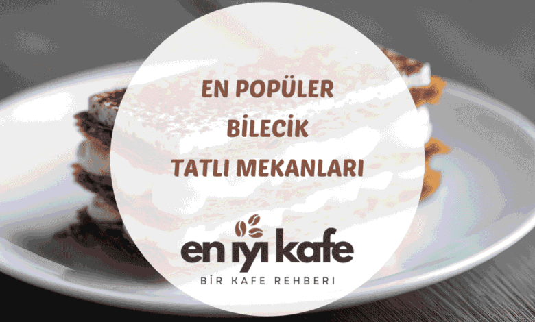 Bilecik merkezde helva baklava ve butik pasta sunan tatlıcı vitrinlerinden bir görünüm