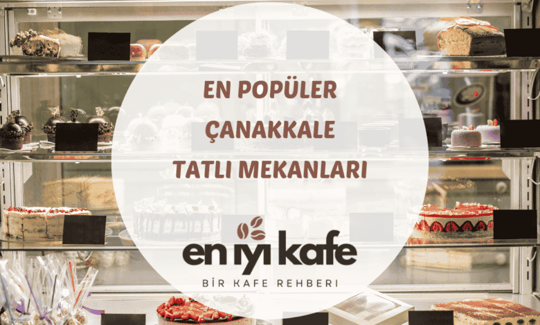 Çanakkale tatlıcılarında tezg芒hta sıcak servis edilen peynir helvası ve fırın sütlaç görseli
