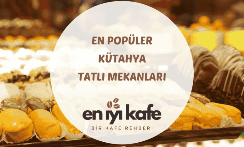 Kütahya'da bir baklavacı tezgâhında sıralanmış tahinli baklava tepsileri ve haşhaşlı çeşitler