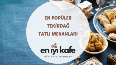 Tekirdağ tatlıcılarından bakır tepside sunulan şerbetli baklava ve Hayrabolu tatlısı görseli