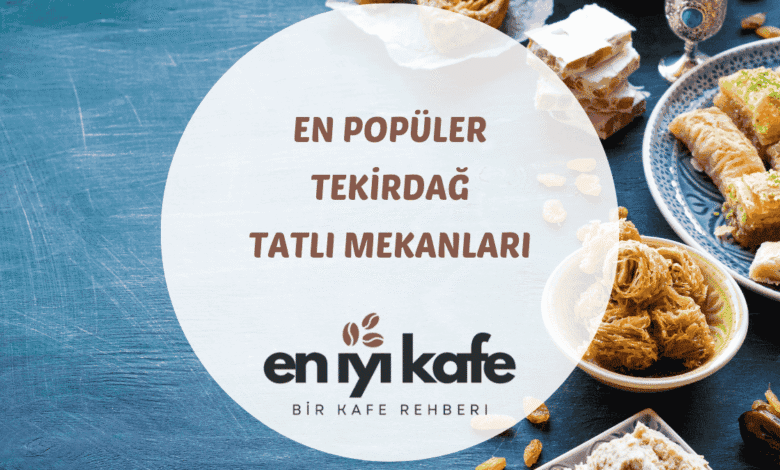 Tekirdağ tatlıcılarından bakır tepside sunulan şerbetli baklava ve Hayrabolu tatlısı görseli
